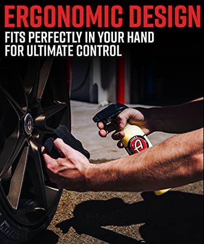 Adam's Pro Tire Hex Grip Applicator - Tire Shine Car Detailing Foam Sponge Tool | Car Cleaning Supplies After Car Wash Tire Cleaner | for Vinyl Rubber & Trim Accessories | Wheel Cleaner Rim (1 Pack)
