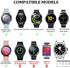 Compatible with Samsung Galaxy Watch 4 Band 44mm 40mm/Galaxy Watch 4 Classic 46mm 42mm Women Girls,Galaxy Watch Active 2 40mm 44mm,20mm Slim Smart Watch Bands for Galaxy Watch 3 41mm/Galaxy Watch 42mm