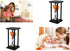 Sandglass 45 Minutes Timer Hourglass for Ornament Decoration Restaurant Living Room Home Closet Office Desk Bedroom Party Festival Christmas Wooden Frame Sand Timer Clock Orange