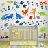 Dinosaur Decals Wall Stickers Boys Kids Room Decor Glow in The Dark Luminous Dinosaur Vinyl Decor Baby Bedroom Living Room Bathroom Decor (Classic Style)