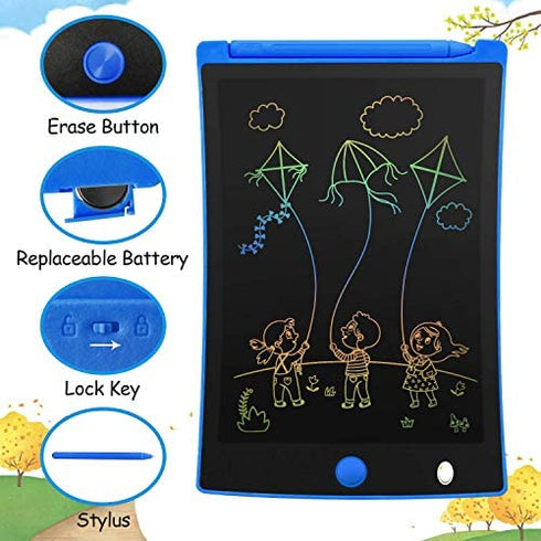 ORSEN Colorful 8.5 inch LCD Writing Tablet, Learning Educational Toys for 2 3 4 5 6 7 Year Old Girls Boys, Doodle Board Drawing Pad