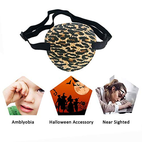 4 PCS Eye Patches, Soft Medical Eye Patch Adjustable Amblyopia Lazy Eye Patches, Pirate Eye Patches for Kids and Adults, 4 Color
