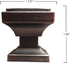Southern Hills Oil Rubbed Bronze Cabinet Knobs - Pack of 5 - Square Kitchen Drawer Pulls - Venetian Bronze Cabinet Hardware - Dresser Knobs - Drawer Knobs - Cupboard Handles - SHKM002-ORB-5