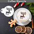 Leesgel 20pcs Christmas Cookie Stencils Stencil, Christmas Cookie Decorating, Royal Icing Tools for Cookies Cake Coffee Cookie Stencils Templates Holder Cookie Decorating Supplies