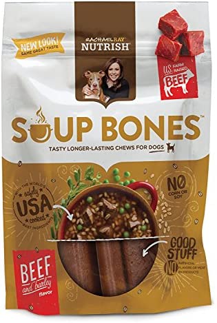Rachael Ray Nutrish Soup Bones Dog Treats 2 Pack Bundle 6.3oz Packs