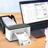 MUNBYN Label Holder for Rolls and Fan-Fold Labels, Shipping Label Roll Holder for Desktop Label Printer Shipping Supplies