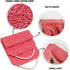 Evridwear Exfoliating Back Scrubber with Handles Two Sides for Body Shower Deep Cleans Skin Massages Invigorating Blood Circulation Men Women One Size (Back Scrubber Pink)