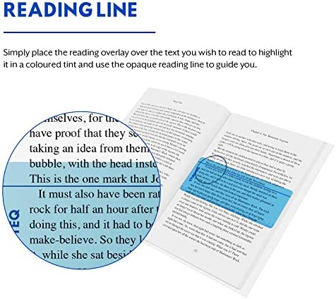15 x Studyteq Professional Dyslexia Colored Reading Overlays and Rulers + Protective Case | Reading Tracking Rulers for Visual Stress, Dyslexia, Irlens Syndrome, and ADHD