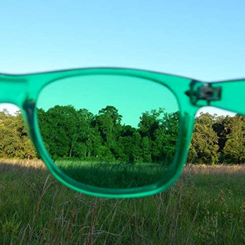 PURPLE CANYON Green Color Therapy Mood Glasses Migraine Glasses Light Therapy Chakra Healing Glasses Chromotherapy Green Colored Lenses