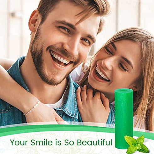 Aligner Chewies for Invisalign Aligners Mint Scented (20 Pcs Green) and Aligner Removal Tool (2 Pcs Blue)