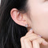 ERLUER Women's Mickey Stud Earrings Mouse Shape Rose Gold Platinum Plated Zircon Crystal Fashion Jewelry Earring For Women Party Gifts