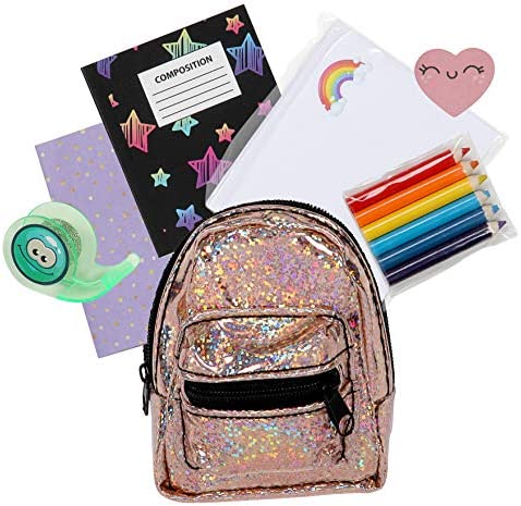 REAL LITTLES - Micro Backpack - 3 Pack with 18 Stationary Surprises Inside! - Styles May Vary