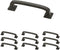 Franklin Brass P29521K-SI-B Pull with Square Feet, 3" (76mm), Soft Iron, 10 Count