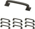 Franklin Brass P29521K-SI-B Pull with Square Feet, 3" (76mm), Soft Iron, 10 Count