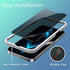 (3 Pack) Sorlnern Privacy Screen Protector for iPhone 12, iPhone 12 Pro Privacy Screen Protector, Anti Spy Tempered Glass Film, with Easy Installation Tray