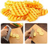 2 Pieces Crinkle Cutters for Vegetable Potatoes Fries Stainless Steel Wavy Slicers Kitchen Crinkle Cutter Knife Chipper Salad Chopping Cucumber Carrot Fruit