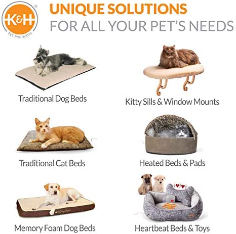K&H Pet Products Small Animal Heated Pad Deluxe Replacement Cover (Heated Pad Sold Separately) Gray 9 X 12 Inches
