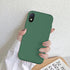 DEENAKIN iPhone Xr Case with Screen Protector,Soft Flexible Silicone Gel Rubber Bumper Cover,Slim Fit Shockproof Protective Phone Case for iPhone Xr Dark Green