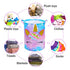 FIOBEE Unicorn Laundry Basket Rainbow Storage Bins Waterproof Nursery Hamper Canvas Toy Organizer for Kids Girls Bedroom Clothes