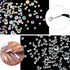 Canvalite 1500PCS Rhinestones in 6 Sizes Flat Back Gems, Crystal AB Rhinestones Nail Art Gems with Pick Up Tweezers and Rhinestone Picker Dotting Pen, Nail Art Tools for Nails, Clothes, Face, Craft