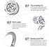WOSTU 925 Sterling Silver Ring for Women Girls Love Heart,Cat,Mouse,Cubic Zircon(Different Size)