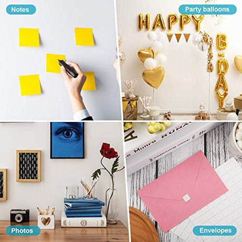 Poster Adhesive Putty Square Sticky Poster Tacky Putty Reusable and Removable Wall Safe Mounting Putty for Hanging Pictures Poster Photo Frames Party Supplies (1000 Pieces,White)