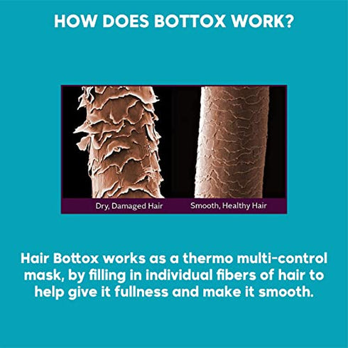 Hair Bottox Expert Thermal Mask - Contains Marine Collagen and Almond Oil - Formaldehyde-Free - Repairs the Hair Elasticity and Flexibility, Softens, Moisturizers, Adds Shine (Brazilian 2.82 oz)