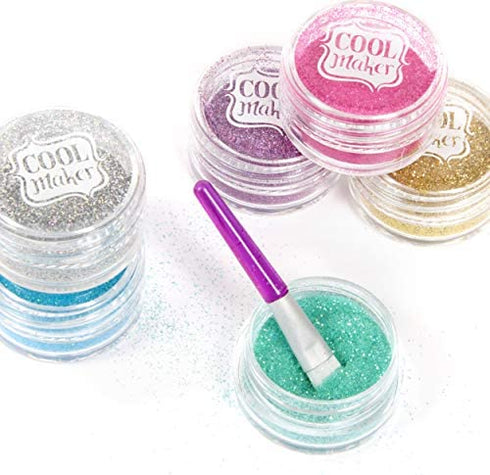 Cool Maker, GO Glam Glitter Nails DIY Activity Kit for 5 Manicures, for Kids Aged 8 and up