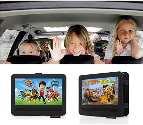 ZugGear DVD Player Headrest Mount Holder Portable DVD Player Mount Car Back seat Headrest Holder for Swivel & Flip Portable DVD Player 10 inch to10.5 inch