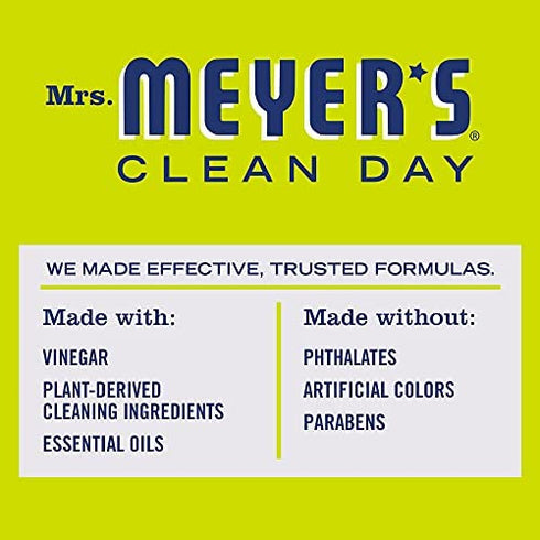 Mrs. Meyer's Gel Vinegar Cleaner, Hard Water Stain Remover and Tough on Other Household Cleaning Needs, No Rinse Necessary, Lemon Verbena, 12 Fl Oz Bottle