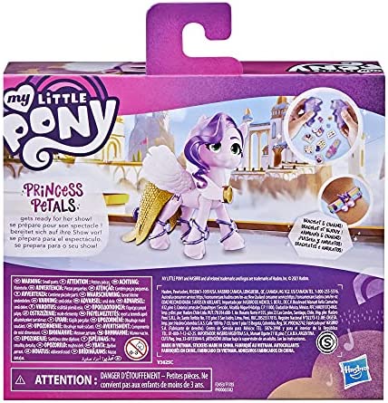 My Little Pony: A New Generation Movie Crystal Adventure Princess Pipp Petals - 3-Inch Pink Pony Toy, Surprise Accessories, Friendship Bracelet