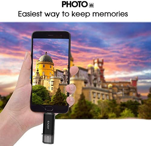 Type C Flash Drive, 64GB 2 in 1 OTG USB C+ USB 3.0 Dual Drive Waterproof Memory Stick with Keychain Metal for Computer, MacBook,Google's Chromebook Pixel,Samsung Galaxy (TYPE-C64GB)