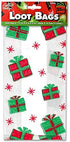 Christmas Gift Bags for Holiday Gifts - Cellophane Goodie Treat and Party Favor Bag with Twist Ties (150 Pack)