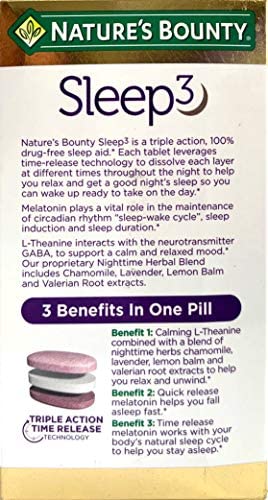 Nature’s Bounty Sleep 3-120 Tablets