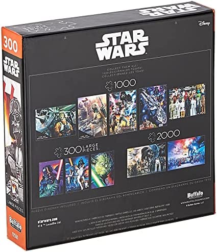 Buffalo Games Star Wars - A Very Vader Christmas - 300 Large Piece Jigsaw Puzzle Multi, 21.25"L X 15"W