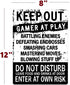 Funny Gamer Decor, 'Keep Out Gamers Only' 12" x 8" Tin Signs, Gaming Do Not Disturb Signs, Funny Video Game Signs for Boys Room, Gamer Room Sign, Keep Out Gamers At Play Home and Kitchen Signs,