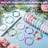 20 Pieces Girl Beaded Bracelets Cute Rainbow Bead Bracelets Colorful Bracelets Princess Bracelets Stretchy Bead Bracelets for Prince Birthday Present (Elegant Style)