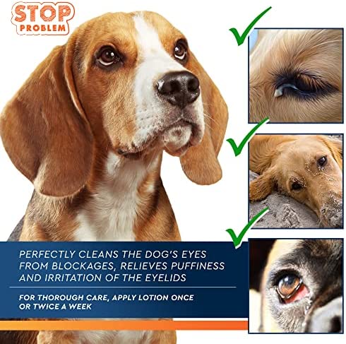 All Pets Eye Wash Drops for Relieve Pink Eye, Allergies Symptoms, Infections & Runny, Dry Eyes - Pain-Free Treatment Helps Prevent Abrasions, Irritations & Conjunctivitis