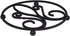 Spectrum Diversified Patrice, Heat-Resistant Steel Dining Protector Classic Metal Trivet Table, Holds Hot Pots & Cast Iron Cookware, Fleur de Lis Kitchen Decor, Black