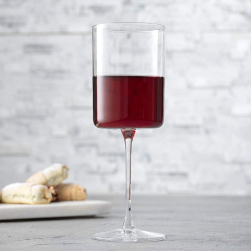 JoyJolt Red Wine Glasses Claire Collection Set of 2 Large Wine Glasses 14-Ounce Crystal Wine Glass Set Ultra-Elegant Design with Wide Rims Ideal for Special Occasions, Home Bar
