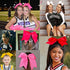 JOYOYO 20Pcs 8" Large Cheer Bows for Girls Ponytail Holder Grosgrain Ribbon Cheerleading Bows Elastic Hair Tie Bands for Baby Girls School College Teens Senior Cheerleader