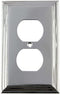 Nostalgic Warehouse 719884 Deco Switch Plate with Outlet, Bright Chrome