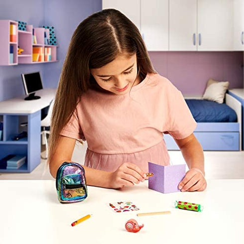 REAL LITTLES - Micro Backpack - 3 Pack with 18 Stationary Surprises Inside! - Styles May Vary