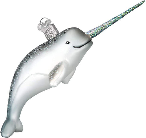 Old World Christmas NARWHAL Ornament, Multi