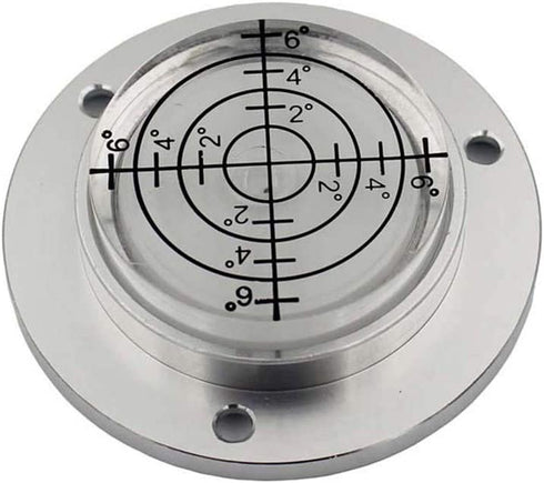 XMLEI Aluminum Alloy universal level Mini Level Round Bubble Spirit Level Diameter 50mm Height 11.5mm?1PCS? (white)