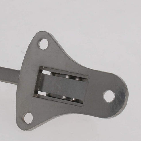 MroMax Zinc Alloy Easy-Step Kickdown Door Stop Holder Buffer, Silver 2Pcs