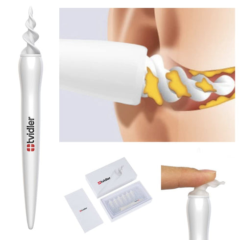 Tvidler Spiral Ear Wax Removal Kit - The Safe, Effective, Comfortable and Eco-Friendly Ear Wax Removal Solution. Ear wax cleaner comes with 6 reusable tips