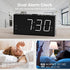 Loud Alarm Clock for Heavy Sleepers, Vibrating Alarm Clock with Bed Shaker for Deaf and Hard of Hearing, Dual Alarm Clock with 7.5'' Large Display,USB Charger, Dimmer, Snooze, 12/24H & Battery Backup