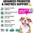 LEGITPET Probiotics for Dogs with Natural Digestive Enzymes + Prebiotics for Allergy & Itch Relief + Coprophagia Treatment & Anti Diarrhea for Dogs