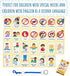 My Behaviour Cards 27 Flash Cards for Visual aid Special Ed, Speech Delay Non Verbal Children and Adults with Autism or Special Needs